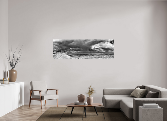 Nuages d'orage sur la plage de Damgan