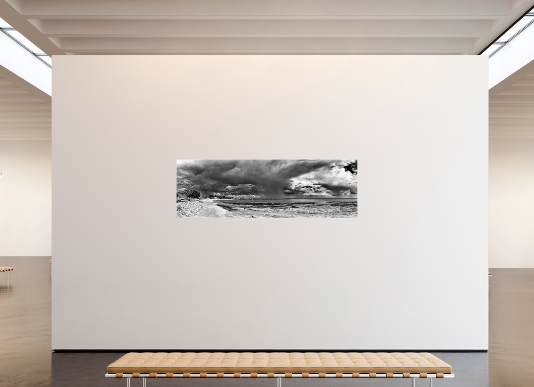 Nuages d'orage sur la plage de Damgan