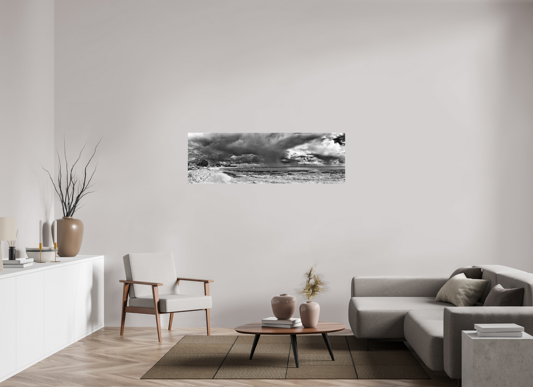 Nuages d'orage sur la plage de Damgan