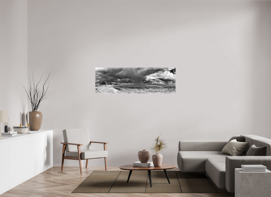 Nuages d'orage sur la plage de Damgan