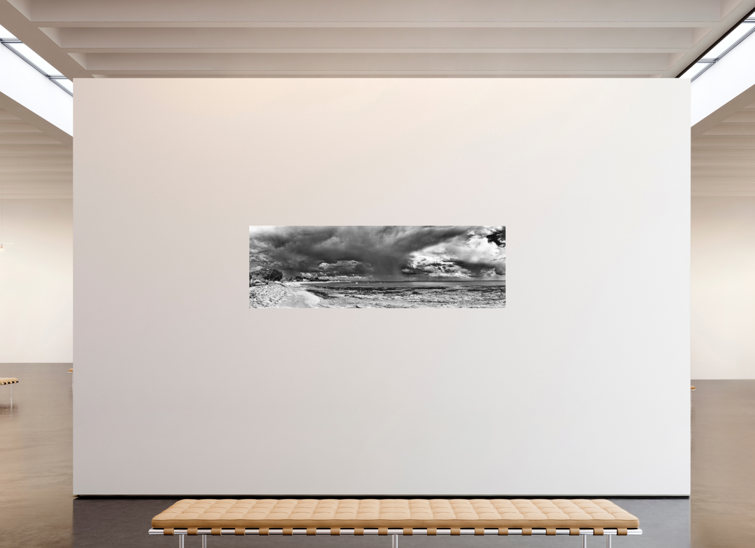 Nuages d'orage sur la plage de Damgan
